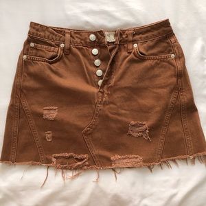 Free People Denim Skirt